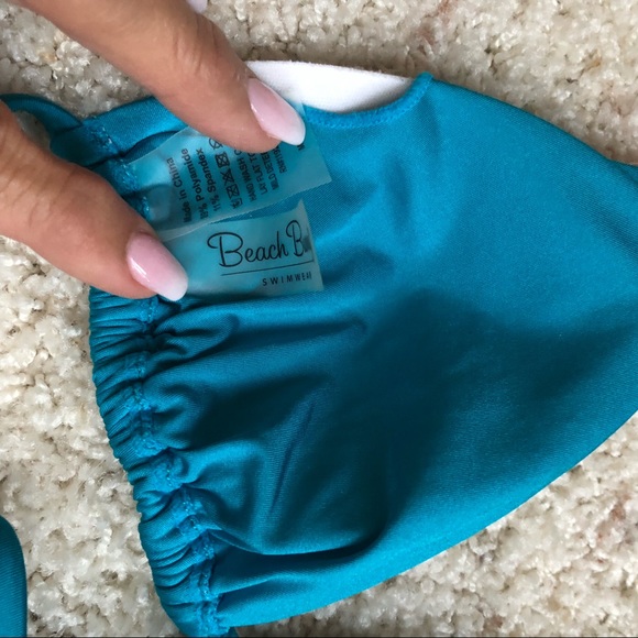 Beach Bunny Suit w/Gold Hardware & Colored Leather - Picture 5 of 8